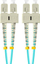 Kabllo optike Lanberg Patchcord MM SC UPC SC UPC, OM3 50/125, 2m, aqua