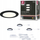 Set spote për mobilje Paulmann 931.17, LED 3x2.5W, 65mm, i zi mat