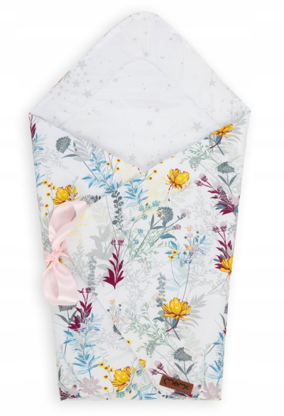 Mbështjellës për bebe MOMI Flowery, për të sapolindur, me lule