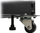 Raft serverik StarTech 4 Post 18U, 19", me rrota, çelik i zi