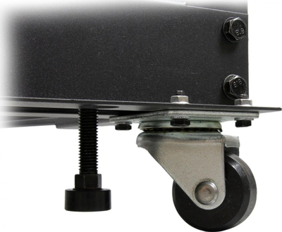 Raft serverik StarTech 4 Post 18U, 19", me rrota, çelik i zi