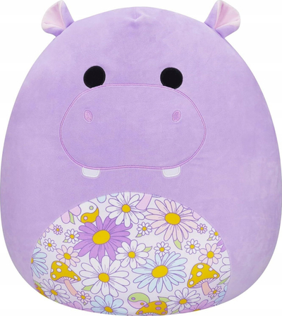 Lodër pellushi Squishmallows Hanna the Purple Hippo, 50cm, hipopotam, vjollcë