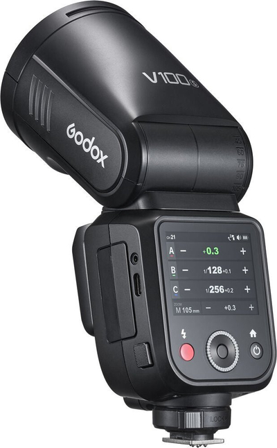 Blic фотографски Godox V100 за Sony, 100Ws, кружна глава, црн