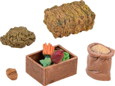 Set lodrash fermë JK Farm PTP02991 A, figura kali dhe fermeri, plastike shumëngjyrëshe
