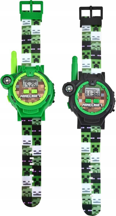 Ora lodër Minecraft Walkie Talkie, komunikim dyanshëm, për fëmijë, shumëngjyrëshe