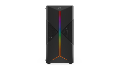 Kabllan PC Krux Astral ARGB KRX0031, ATX Mid Tower, xham i temperuar, e zezë