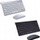 Set tastierë dhe mi kompjuterik wireless, USB 2.4GHz, 1200 DPI, i zi