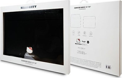 Futrollë laptopi Hello Kitty HKCS14PGHDLMK, 14", PU, e zezë