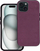Mbrojtëse telefoni Mag Cover MagSafe për iPhone 15, me material tekstili, ngjyrë burgundy