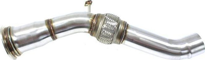 Downpipe TurboWorks BMW E60 E90 330D 325D 530D M57N2, çelik inox, DECAT