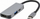 Dock station Gembird 3in1 (A-CM-COMBO3-02), USB-C Station, 1x HDMI, 1x USB 3.0, USB-C, i hirtë