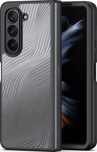 Mbrojtëse telefoni Dux Ducis Aimo për Samsung Galaxy Z Fold5, TPU plastike, përputhje me karikim wireless, e zezë