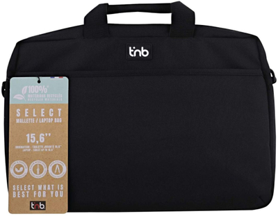 Çantë laptopi TnB NBSELECT15, 15.6", rezistente ndaj ujit, e zezë
