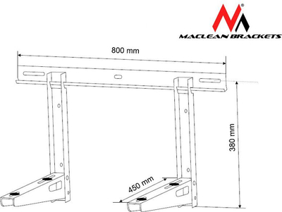 Mbajtëse kondicioneri Maclean, 100 kg
