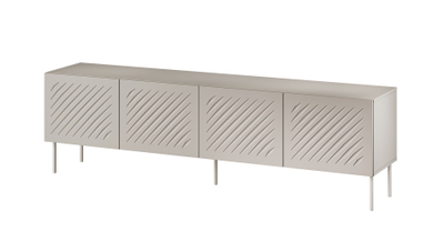 Kredencë RTV Cama Meble SIENA, 200x40x60 cm, 4 dyer, ngjyrë cashmere mat