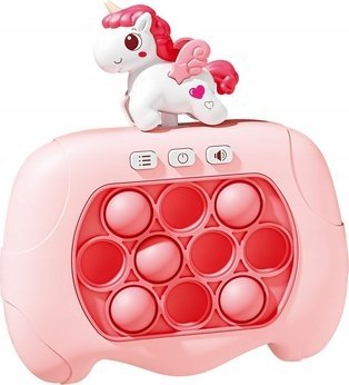 Lodër shqisore Unicorn Pop It, me drita edhe tinguj, rozë