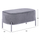 Stol Irina HM8637.01 82×42×38 cm, gri/ argjendtë