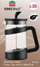 French press KingHoff KH-1397, 350ml, xham inoks, transparent