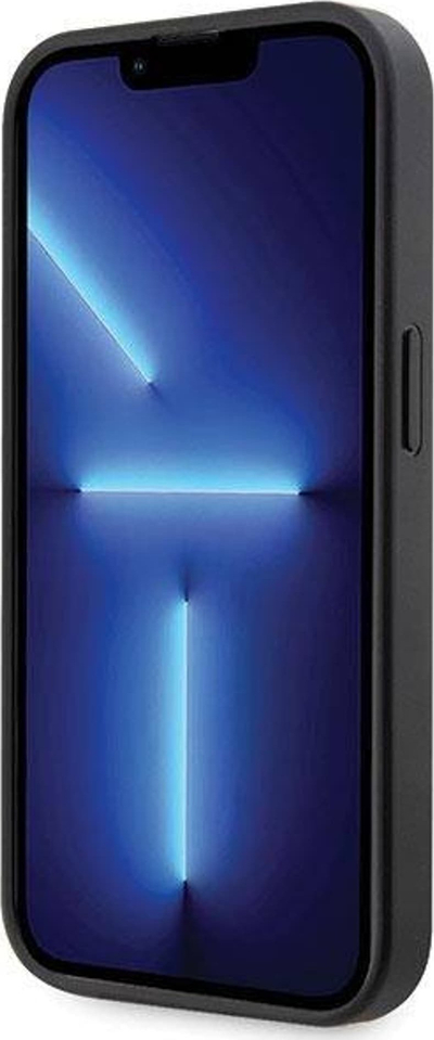 Husë BMW BMHCP14X22GSLK për iPhone 14 Pro Max, hardcase me rrip Grip, e zezë