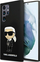 Maskë mbrojtëse Karl Lagerfeld Liquid Silicone Ikonik NFT për Samsung Galaxy S24 Ultra, silikon i lëngshëm, e zezë