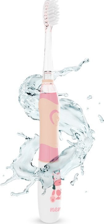 Furçë dhëmbësh elektrike për fëmijë Neno Fratelli Pink, LED, timer 2 min, rozë