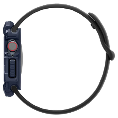 Mbulesë Spigen Rugged Armor për Apple Watch 10 46mm, mbrojtëse nga goditjet, blu e errët