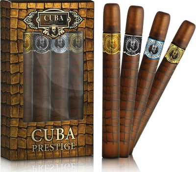 Set parfumi Cuba Prestige, 4 copë, 1.17 oz, për burra