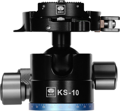 Kokë tripodi Sirui KS-10 Low Gravity, Arca-type QR, aliazh alumini, e zezë