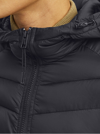 Xhaketë meshkujsh për gjysmë-sezon me kapuç – Jack & Jones 12258441, L, e zezë