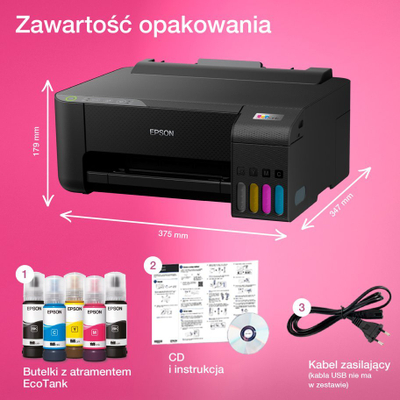 Printer me ngjyrë Epson L1250 (C11CJ71402), 5760 x 1440 dpi, i zi 
