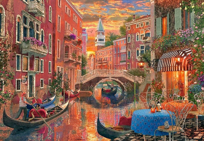 Puzzle Castorland - A romantic evening in Venice, 1500 elemente