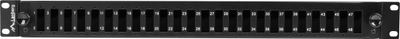 Patch panel fiber optik Lanberg 1U, 24 porta SC LC, për rack 19", i zi
