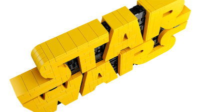 Set LEGO Star Wars Brick Built Logo Sign 75407, model dekorativ, për të rritur, shumëngjyrësh