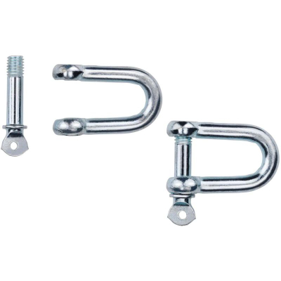Set kapëse metalike Black+Decker Shackle, 6 copë, të galvanizuara, ngjyrë metalike