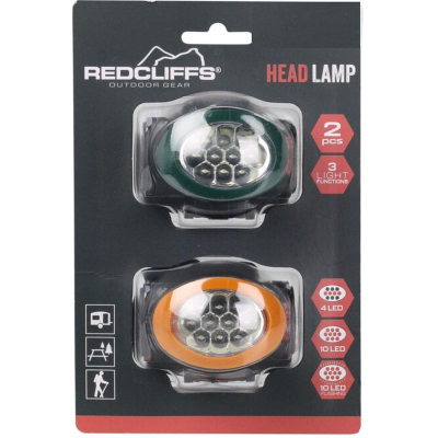 Elektrik balli Redcliffs C22217050, 10 LED, set 2 copë, jeshil dhe portokalli