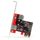 Kartë zgjerimi StarTech PCI Express, 2 porta USB 3.0, low profile, e kuqe