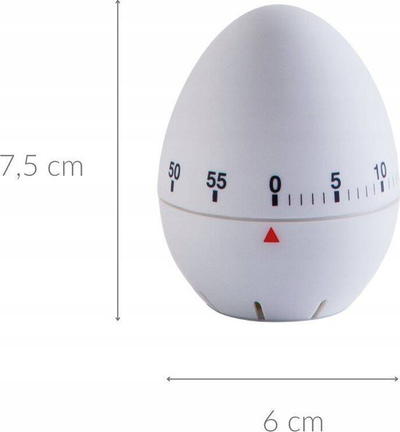 Kohëmatës kuzhine Zeller Mechanical, 59 min, 6 cm, i bardhë