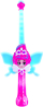 Lodër shkop magjik Dragons Fairies & Wizards Fairy Wand Fern, me drita, rozë