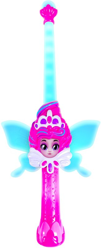 Lodër shkop magjik Dragons Fairies & Wizards Fairy Wand Fern, me drita, rozë