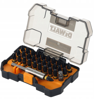 Set bitash vidhosjeje Dewalt McLaren F1 FLEXTORQ, 32 copë, me mbajtës magnetik