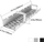 Mbajtës kabllosh Spacetronik Ergoline SPK-520G, 50cm, metal, gri
