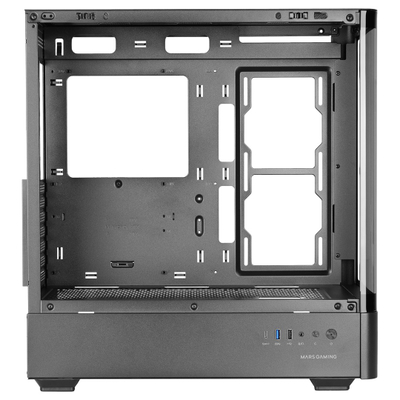 Kase gaming Mars Gaming MC-LCDPRO, ATX, ekran IPS LCD 7.2", xham i fortë i zi