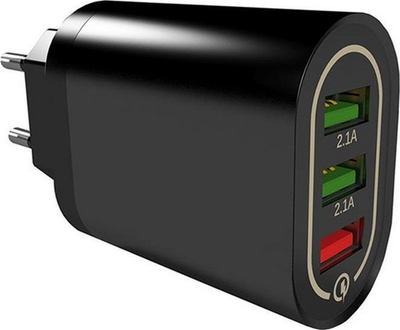 Karikues muri Gonga, 3 porta USB, Quick Charge, i zi