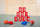 Lojë me hedhje BS Toys Tin Throwing, kanaçe metalike të kuqe, 3 qese hedhjeje, për kalamaj 3+