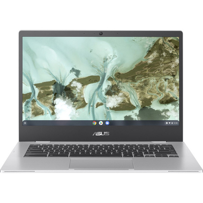 Лаптоп Asus Chromebook CX1, 14\", 4 GB RAM, 64 GB SSD, Intel Celeron N3350, Intel HD Graphics 500, сребрен