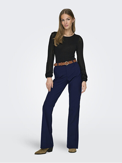 Bluzë për femra ONLY ONLANNELINA Slim Fit, e zezë