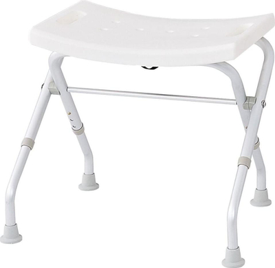 Stol dushi RIDDER A0050301, paloset, mban deri 110 kg, i bardhë