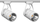 Lampë spot LED për shina, 30W, dritë e ngrohtë, e bardhë