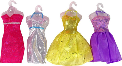 Kukull Anlily Leantoys, dollap me fustane, gjeveçka mode, rozë