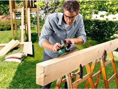 Planer elektrik Bosch PHO 2000, 680W, për dru, jeshil e zi